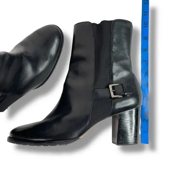 Cole Haan Black Leather Ankle Boots Callan Chelsea Slip On 🖤 Size 10 - Picture 8 of 9